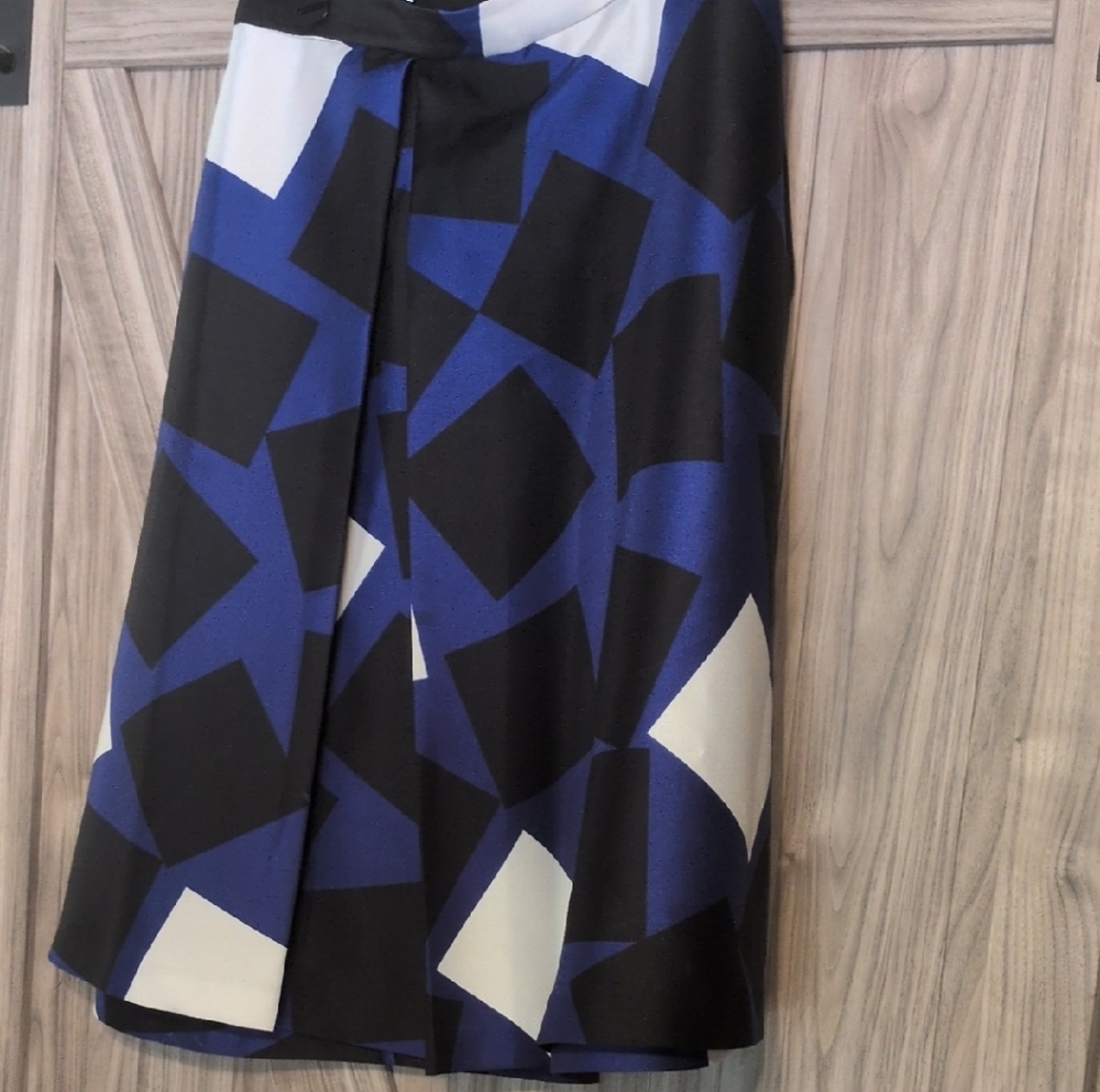 Lane Bryant Black and Blue A-Line Skirt